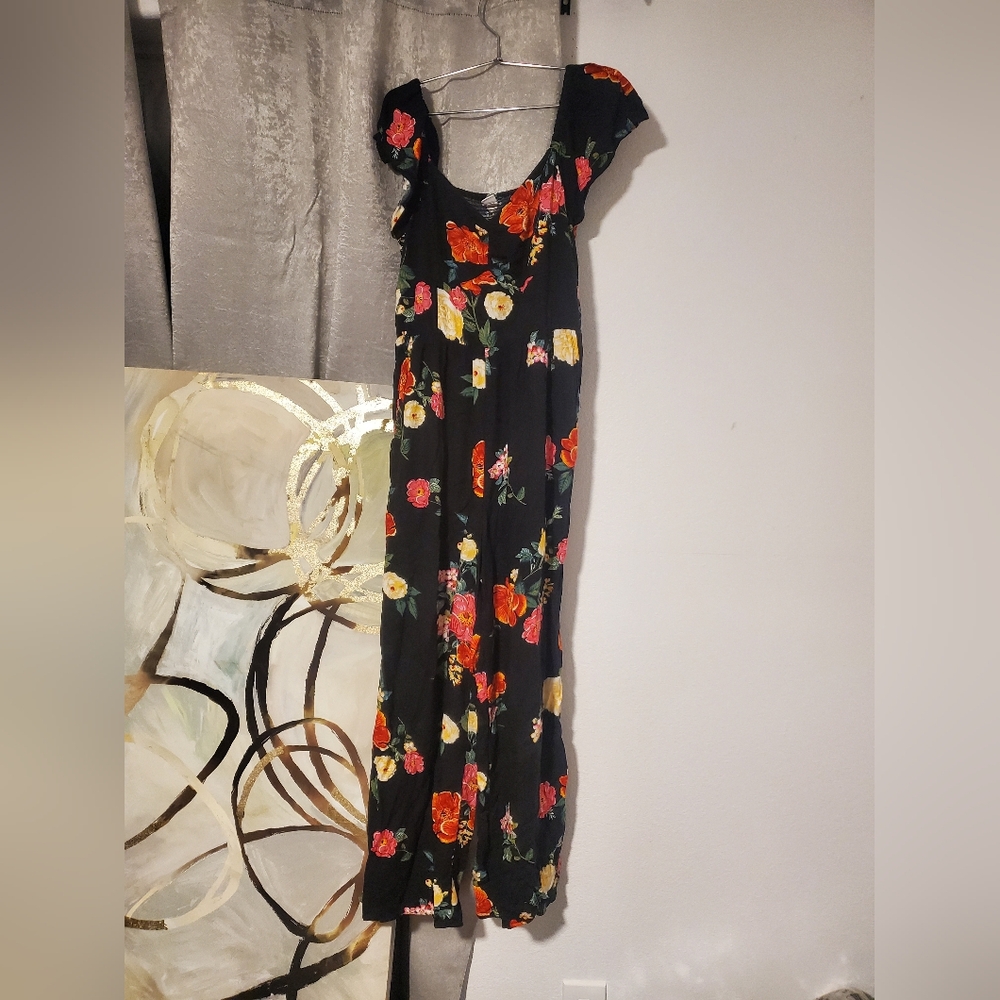 Old Navy Floral Hawaiian One Piece Jumpsuit